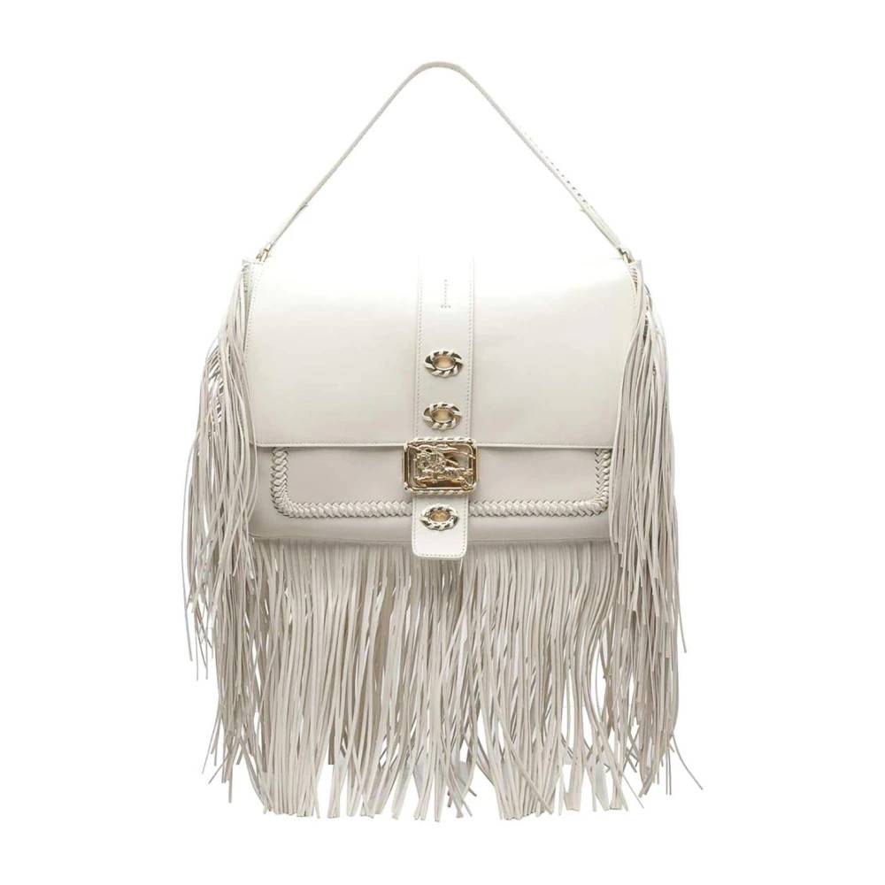 Burberry Medium Rider Bag - Tasker - Dame - Hvid - ONE SIZE - Læder