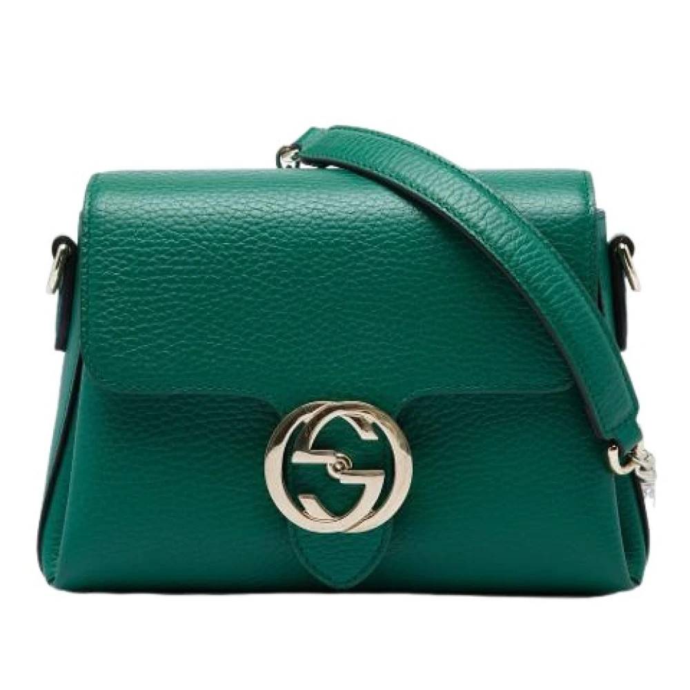 Gucci Vintage Pre-owned Cross Body Bag - Vintage - Dame - Grøn - ONE SIZE - Uld