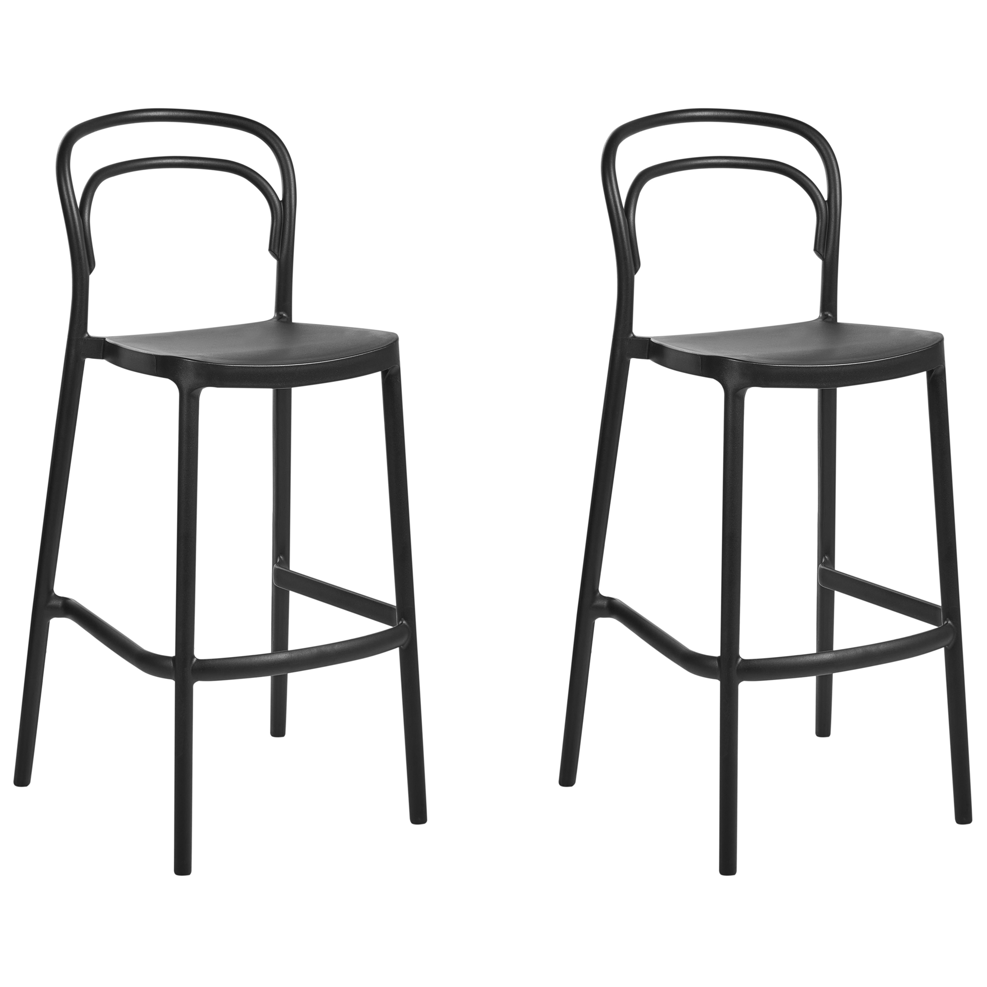 Barstol utomhus Porano - Svart Barstolar