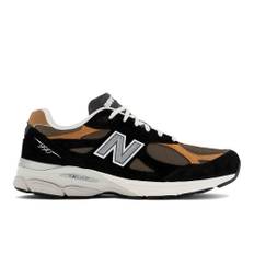 New Balance Mænd MADE in USA 990v3 i Black læder, Størrelse 44