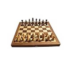 Chess Set Chess Game Set Chess Board Chess Board Game Foldable Chessboard,Solid Wood Chess Pieces, Wooden Chess Embedded Chess Board Game