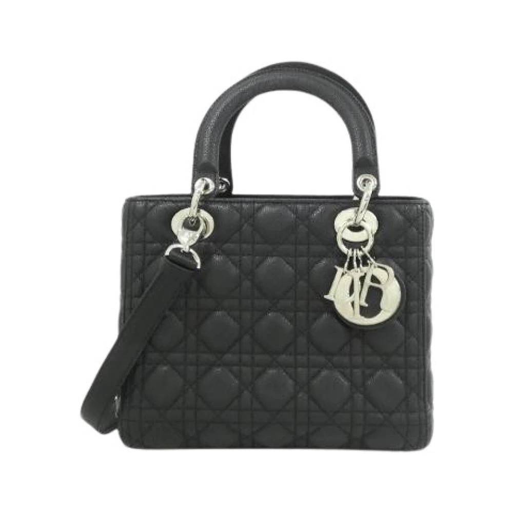Dior Vintage Pre-owned Laeder dior-tasker - Vintage - Dame - Sort - ONE SIZE -