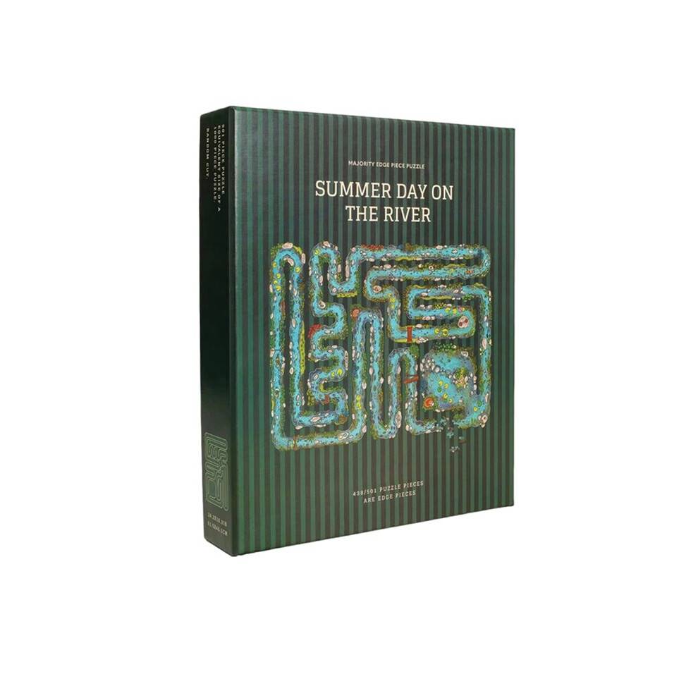 All Jigsaw Challenge Green 501 Piece Summer Day the River Puzzle Home Ornaments Desktop Decorations
