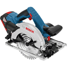 Bosch GKS 18V-57 G Professional Kreissäge, 2x5,0 Ah in L-Boxx + FSN 1600 (06016A2102)