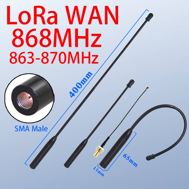 863-870MHz 866MHz 869MHz Soft Antenna LoRa Wan 868MHz Whip Antenna for Meshtastic High Efficiency Omnidirectional Antenna 1PCS