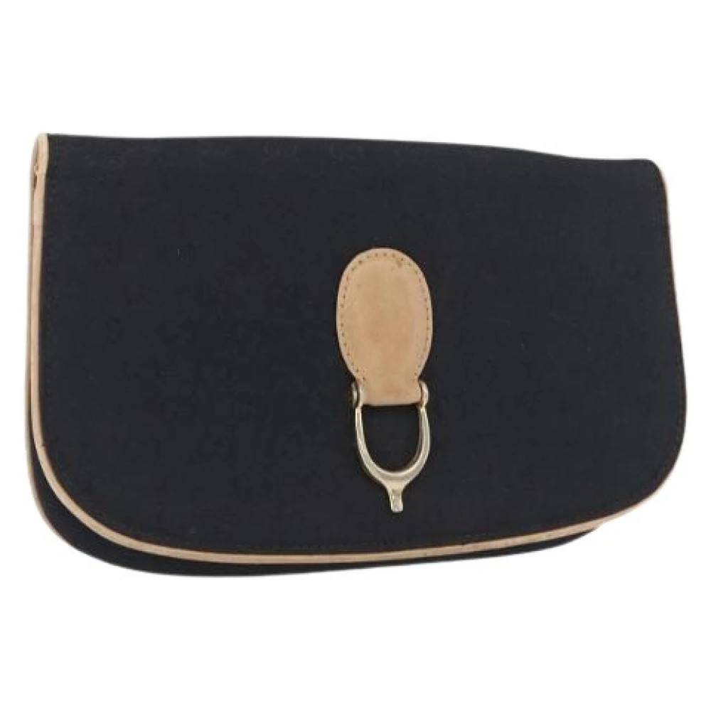 Gucci Vintage Pre-owned Vintage GG Canvas Skuldertaske - Vintage - Dame - Sort - ONE SIZE - Uld