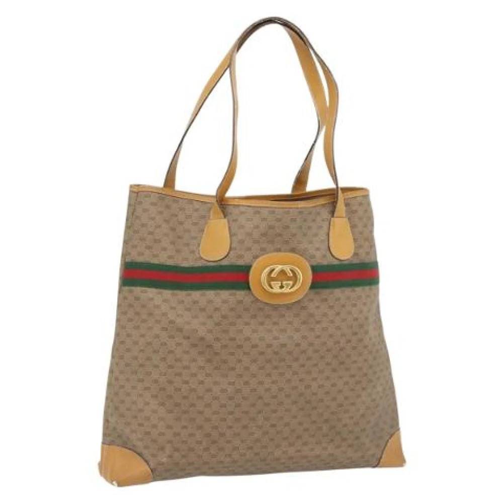 Gucci Vintage Pre-owned Tote Bag - Vintage - unisex - Brun - ONE SIZE - Læder