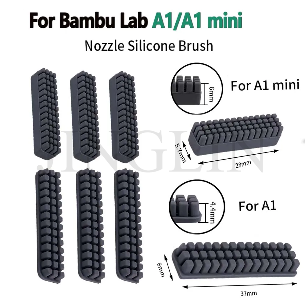 For Bambu Lab A1 Series 3D Printer Parts Nozzle Wiping Kit Efficient Cleaning for Bambu A1/A1 MINI 3D Printer Accessories