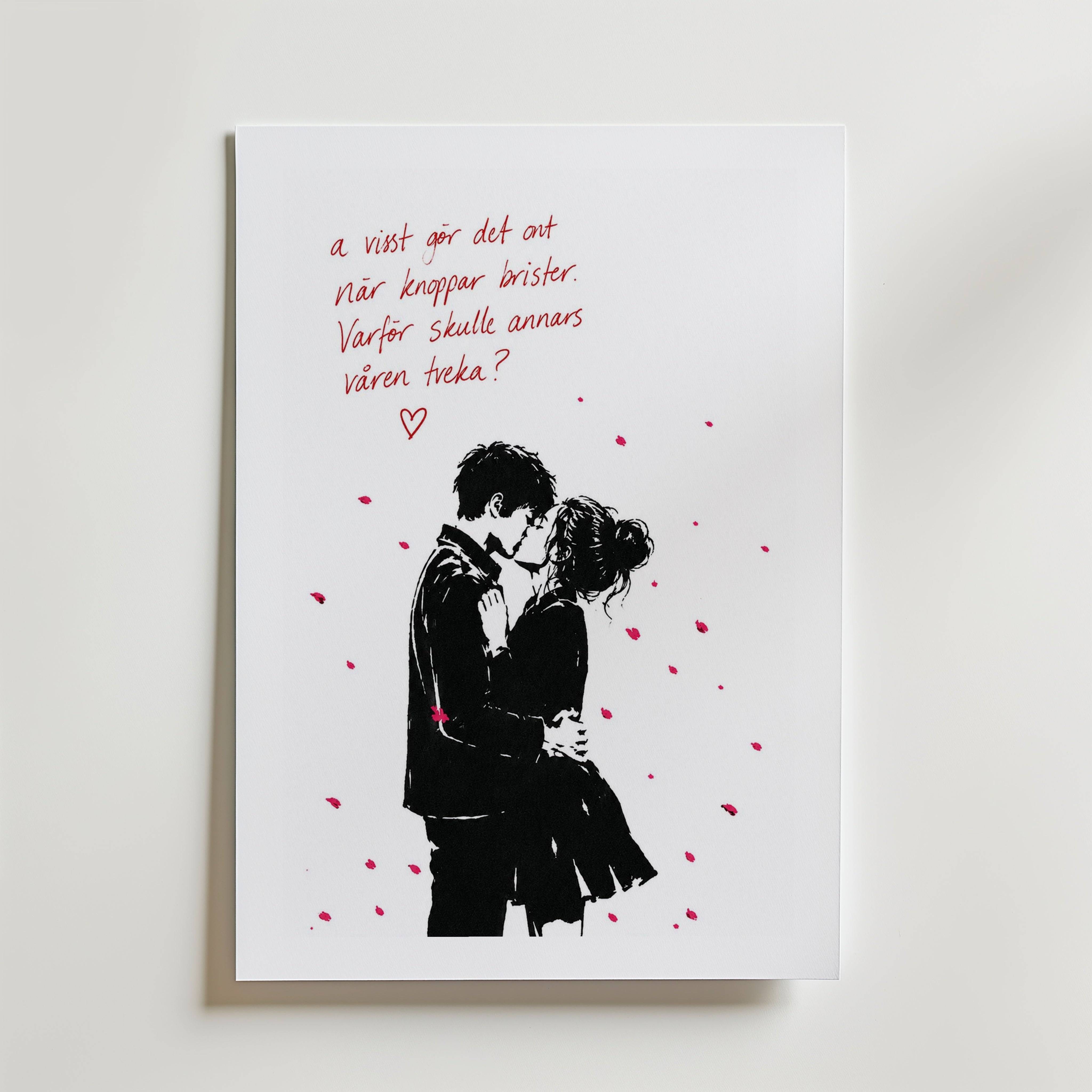 Ja Visst G�r Det Ont Poster - Fine Art Poster 100x140 cm Med passepartout