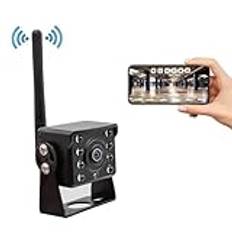 Mörkerseende bakkamera WiFi Trådlös Lastbil Buss Bil Bakåtriktad Kamera 12V~24V Bil Reverse HD Night Vision Vattentät Kamera