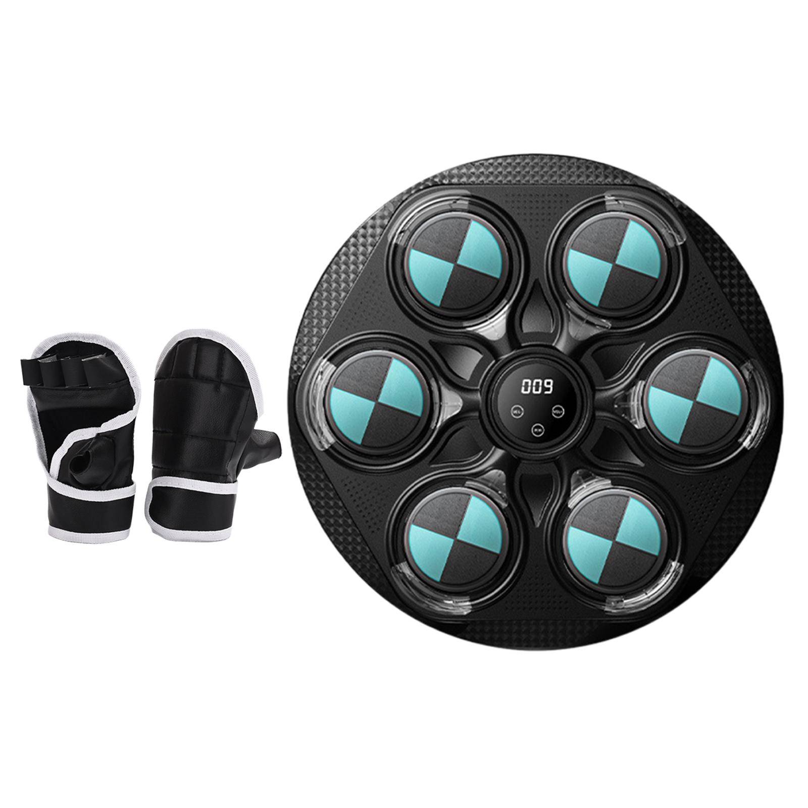 Latest LED Music Boxing Machine Bluetooth Smart Electronic Music Training Targets Wall Hanging Sandbag with Gloves for Kid Adults grön