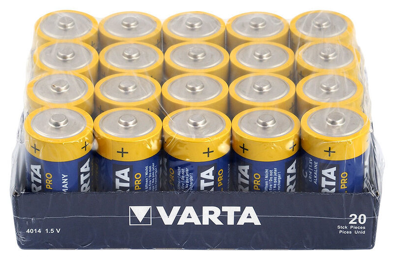 Varta Industrial D/LR20 1,5V Alkaliskt batteri 20pk