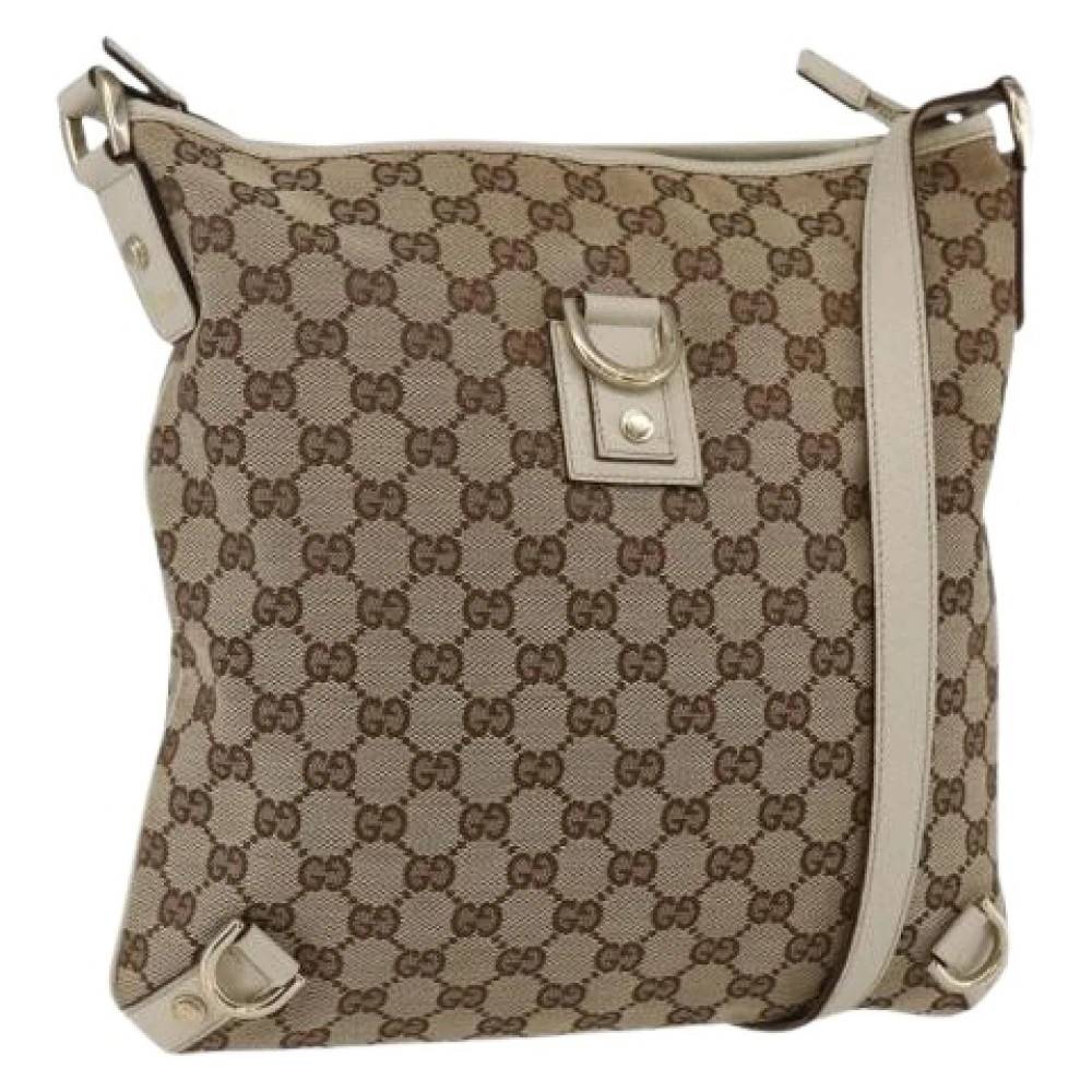 Gucci Vintage Pre-owned Vintage Skuldertaske - Vintage - Dame - Beige - ONE SIZE - Uld