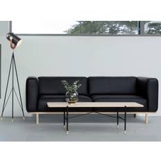 Andersen Furniture C6 sofabord (Eg finér - bordplade, Sort pulverlakeret metal stel)