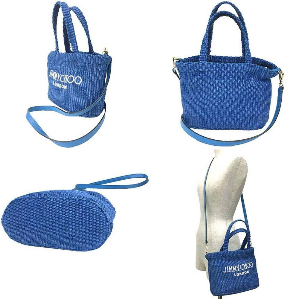 Jimmy Choo Vintage Tote Stl. - Totebags Från Magasin - Blue (L 17cm x W 23cm x D 11cm)