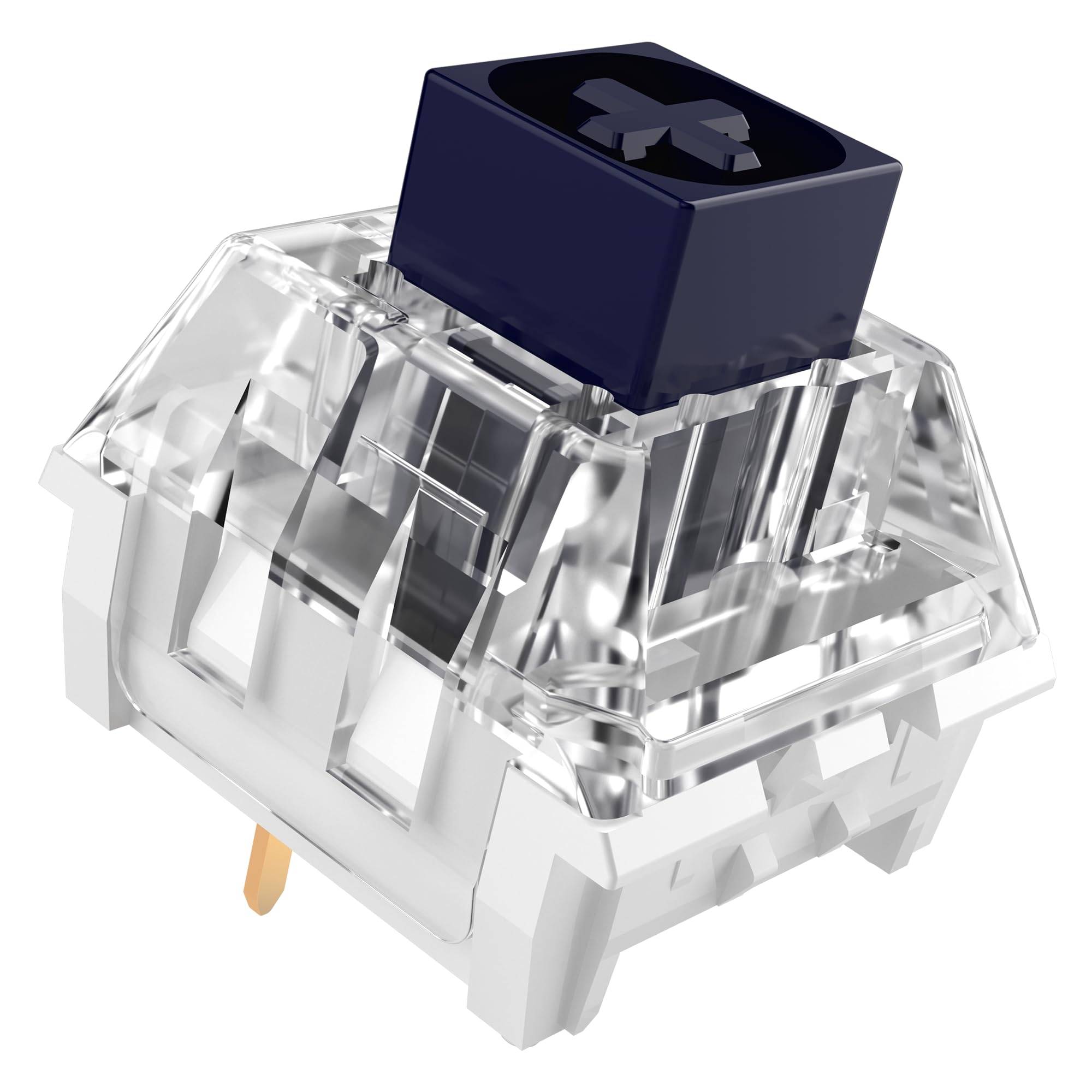 Kailh Box Navy Switch Mechanical Keyboard Switches,3-Pin 60gf Clicky Pre-Lubed Waterproof 60 Gaming Keyboard Kit Custom Switches