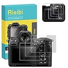 Rieibi (3-pack) Nikon Z8 skärmskydd, 0,25 mm 9H hårdhet härdat glasfilm för Nikon Z8 digitalkamera