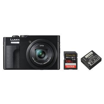 Panasonic DMC-TZ99 + DMW-BLG 10E + SD card 128 GB  black
