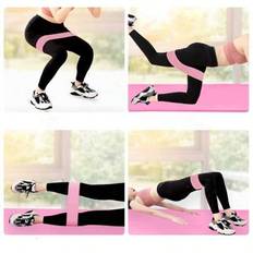 1/2 st Tyg Elastiskt band Fitness Motståndsband Yoga PRA Höftlyftningsring Expanderband Gymträningsring Yoga Träningsutrustning Spännband - Multifärgad (Multi-size)