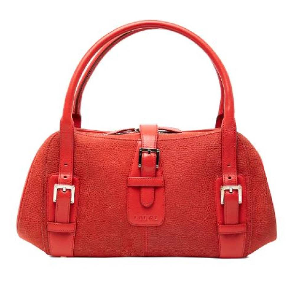 Loewe Pre-owned Pre-owned Håndtaske - Vintage - Dame - Rød - ONE SIZE - Læder