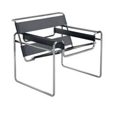 Knoll - Wassily Lounge Chair, Light Brown Cowhide - Lænestole - Marcel Breuer - Brun - Metal