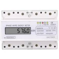 Trefas lcd-skärm hushåll 380v skena typ wattimmätare 7p elenergimätare 5 (100) a