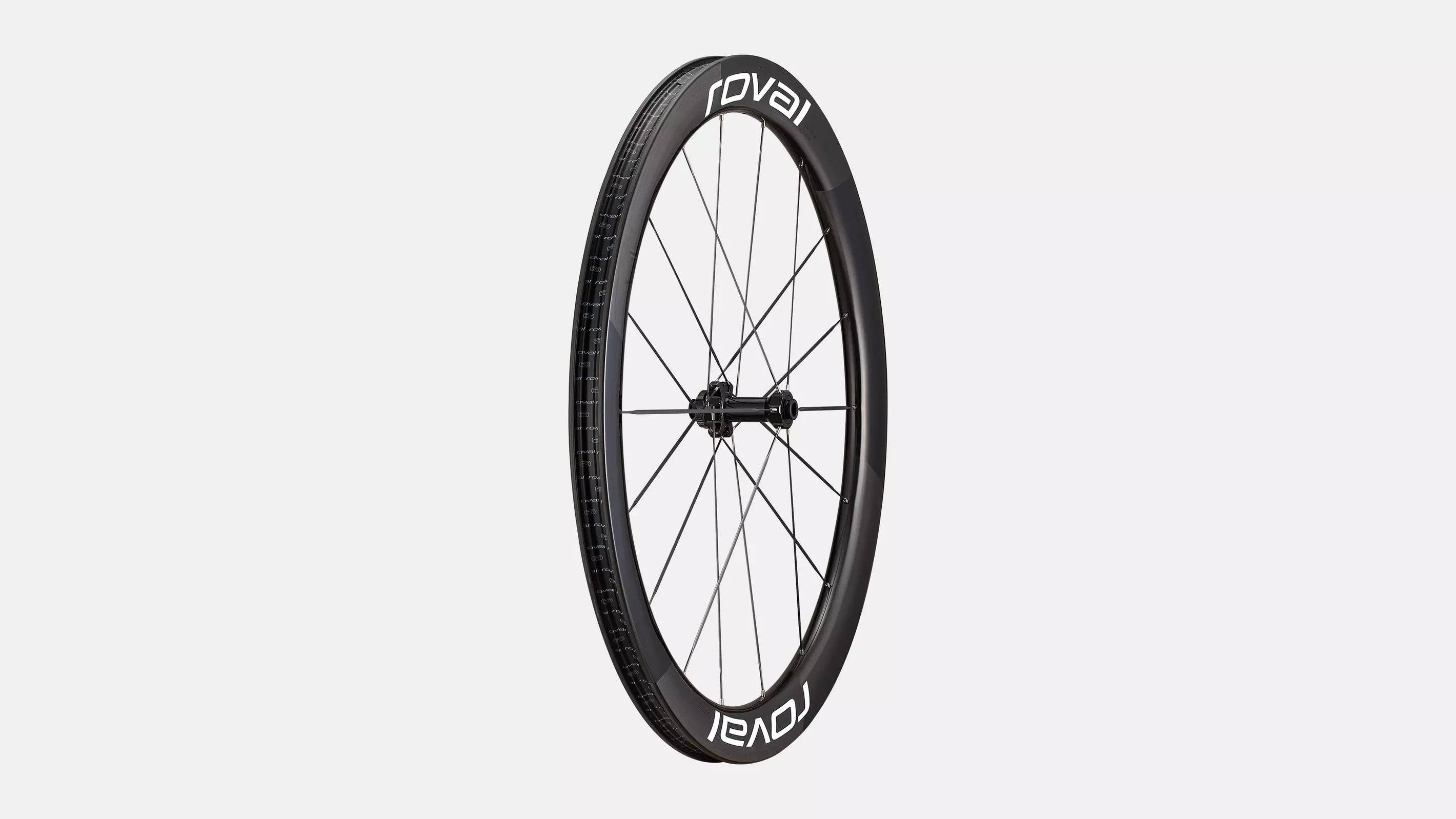 Roval Rapide CLX III Sort / Hvid tekst - Gloss Carbon/gloss White - Forhjul 700c - Cykeltilbehør