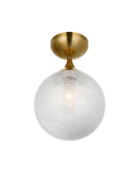 Cristol Single Flush Mount Antique Brass