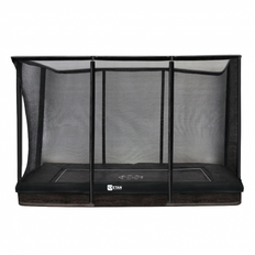 Etan Premium firkantet nedgravet trampolin med sikkerhedsnet - sort 310 x 232 cm (10x7,5 ft)
