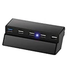 Thlevel USB Hub för endast PS4 Slim, med 5 USB-portar (1x USB 3.0, 4x USB 2.0) High Speed Charger Splitter Expander för Playstation 4 Slim