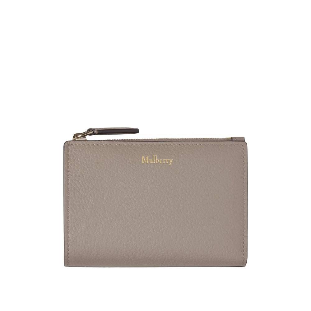Mulberry Continental Bifold Zipped Wallet - Accessories - Dame - Grå - ONE SIZE - Uld
