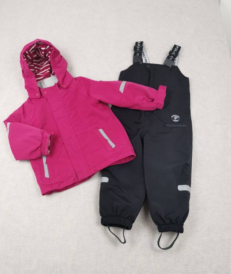 Polarn o Pyret, Strl 92, Skalkläder, Svart/Rosa