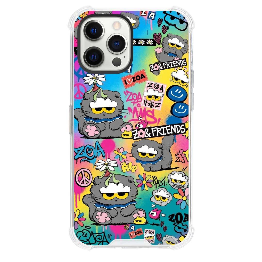 Zo And Friends Phone Case For iPhone Samsung Galaxy Pixel OnePlus Vivo Xiaomi Asus Sony Motorola Nokia - Zo And Friends Graffiti Collage Poster.