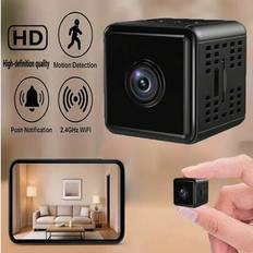 Dold kamera - Trådlös WiFi - Hemkamera - 1080P HD-säkerhetskamera - Bästa mini - Bilövervakningskamera - Med rörelsedetektering, skydda din hemsäkerhe - Svart