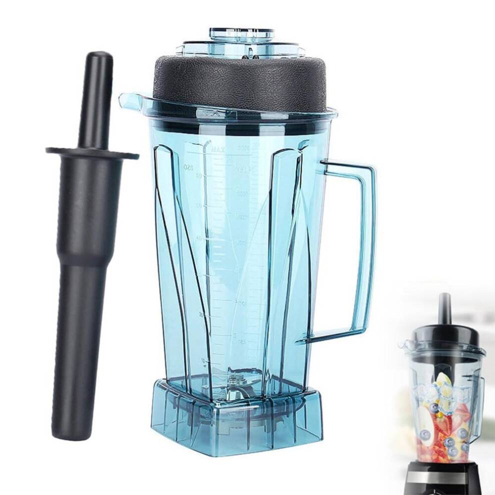 Reserve 2L blandekande med tamper, kompatibel med TM-767/800 blendere, sømløs blenderbeholder, reservedele og tilbehør til smoothiemas