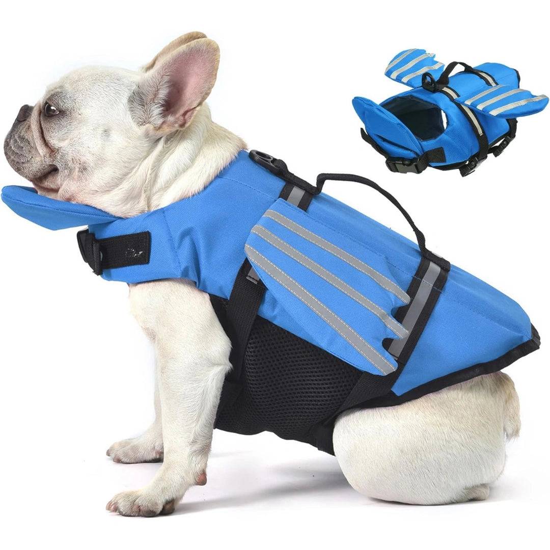 Flytväst för Hund med Hakstöd och Lyfthandtag | Djurslottet Blå / XL (20–35 kg)