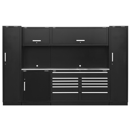 Sealey Superline Pro 3.3m Storage System - Stainless Worktop