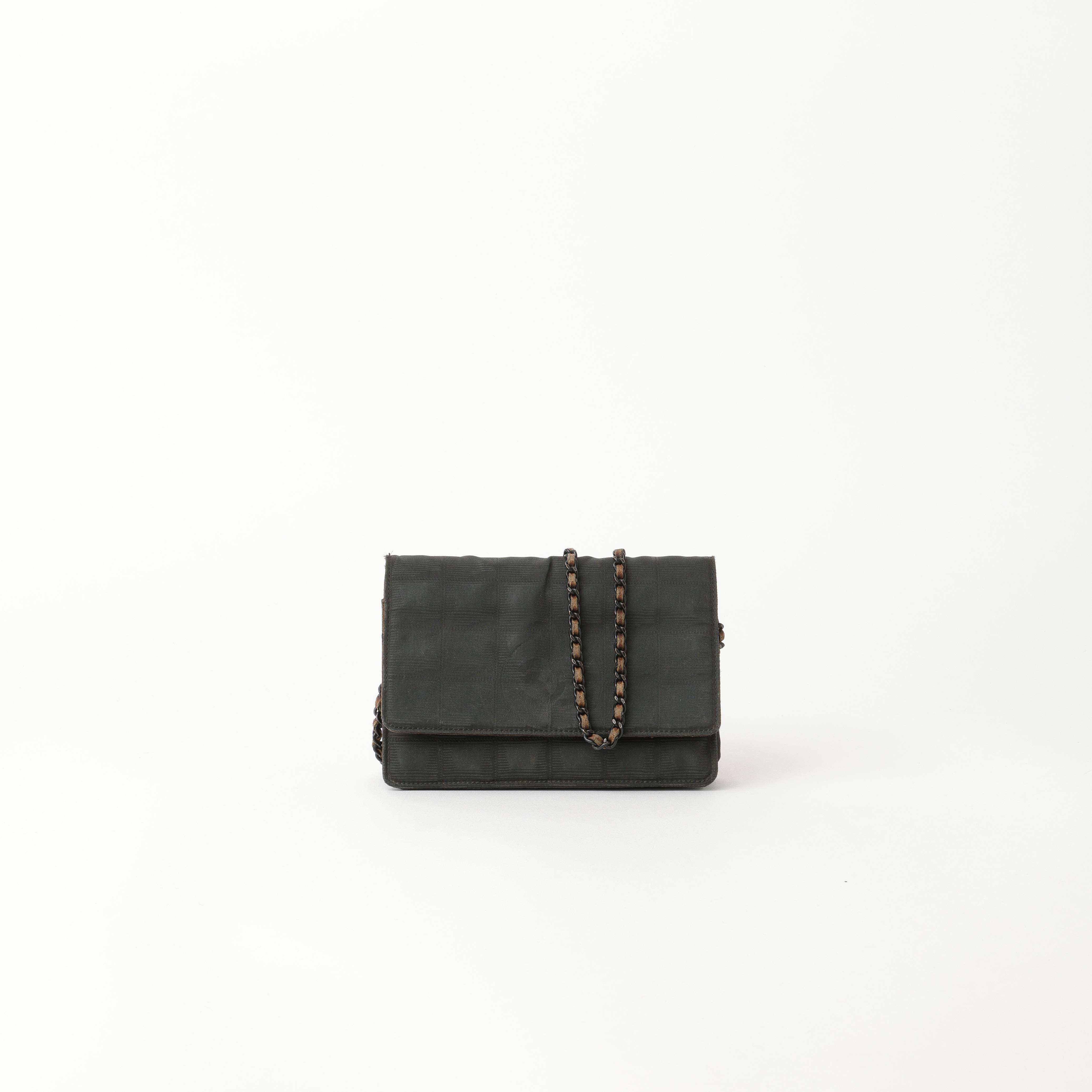 CHANEL Travel Line Wallet On Chain Bag - Black - One Size