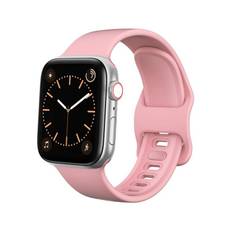 Silikonarmband Apple Watch Series 9 45mm Rosa