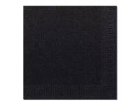 (ComputerSalg) Duni - Serviet - Størrelse 33 x 33 cm - engangs - sort (pakke med 125)