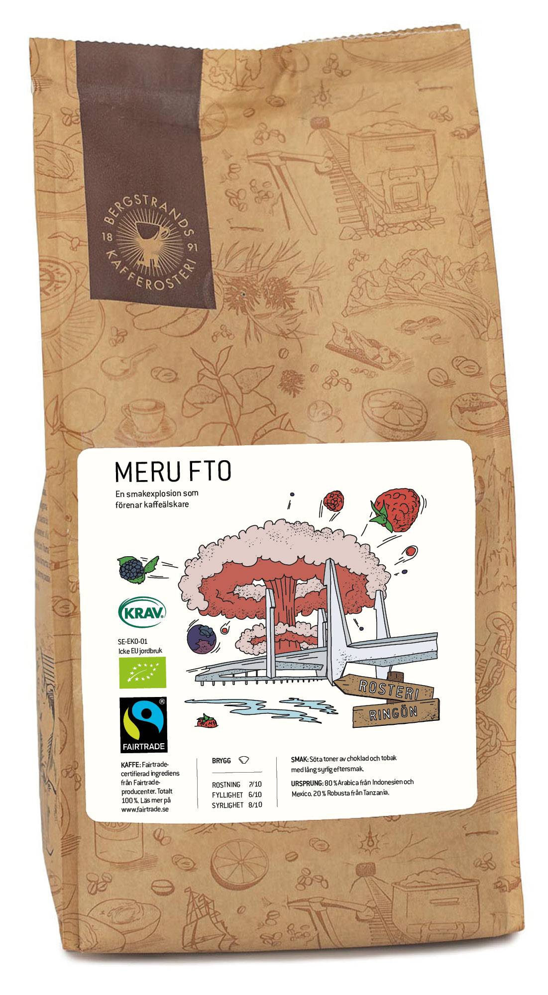 Kaffe Bergstrands Meru FTO Bönor 250g
