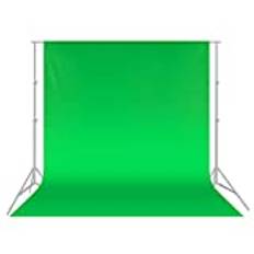 Neewer® 3 x 3,6 m PRO fotostudio 100% ren muslin hopfällbar bakgrund för fotografi, video och tv (endast bakgrund) – grön