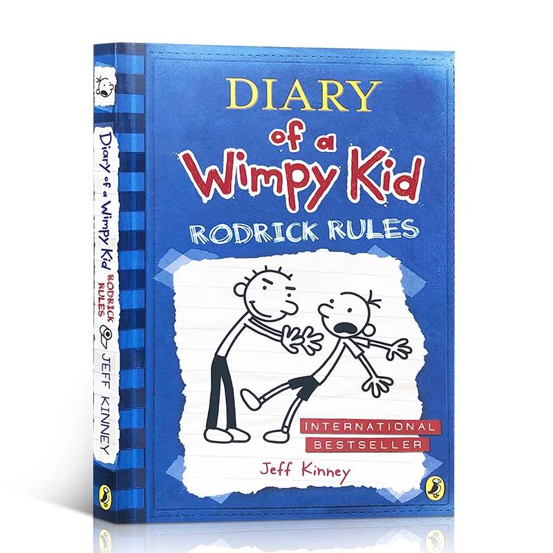 Diary of a Wimpy Kid 2 Rodrick Rules, Children's aged 7 8 9 10 11 12 English books, Humor Comics Graphic Novels 9780141324913