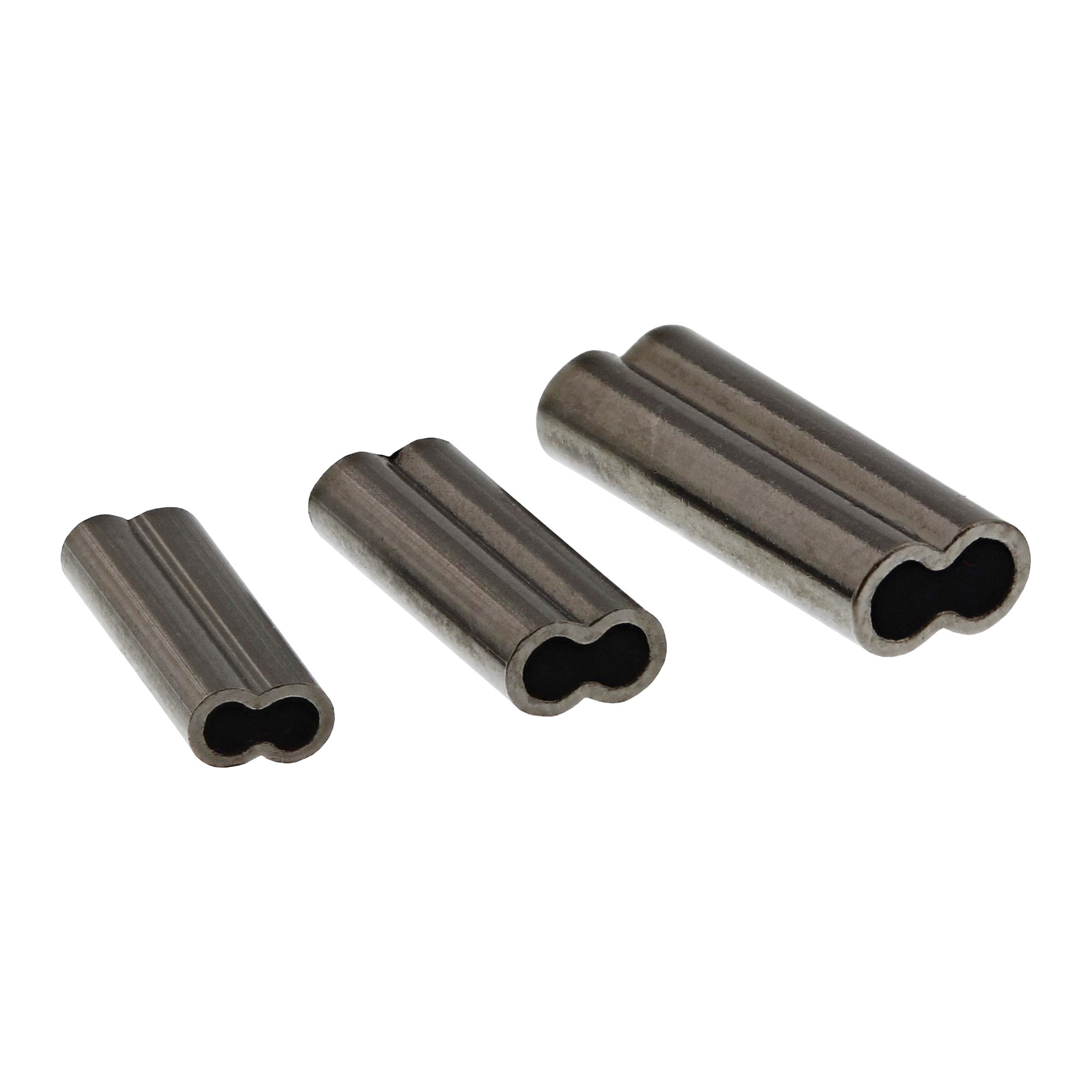 Westin Double Wire Crimp 20 Stk. - Black Nickel (Størrelse: 1 mm).