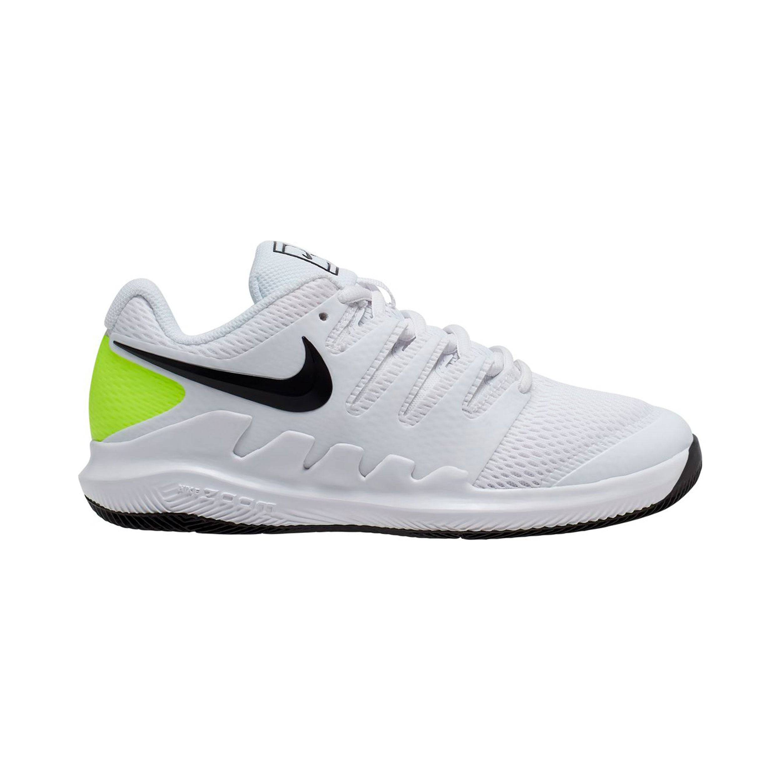 Nike Vapor X Allroundsko Barn-vit, Neongrön