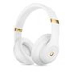 APPLE Beats Studio3 Wireless - Hörlurar med mikrofon - fullstorlek - Bluetooth - trådlös - aktiv brusradering - ljudisolerande - vit
