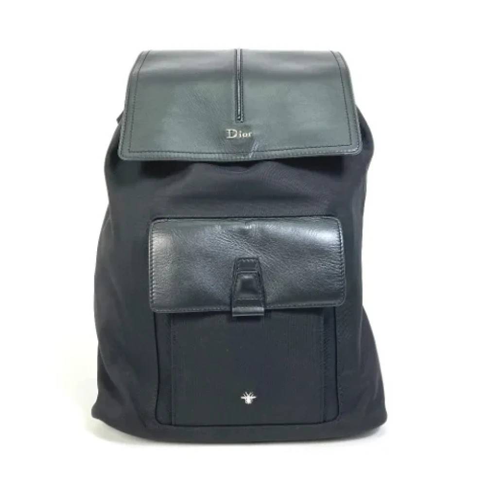 Dior Vintage Pre-owned Stof skuldertasker - Vintage - Dame - Sort - ONE SIZE - Uld