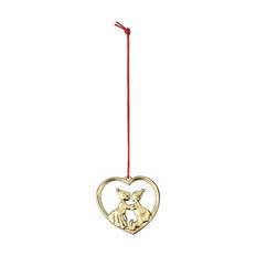 Rosendahl Karen Blixen Juleophæng - Kyssenisser - H 6,5 cm - Guldbelagt metal