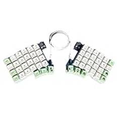 ALINUOYQ Delat tangentbord trådbundet ergonomiskt tangentbord hot swap QMK/VIAL (inga tangenter axel)
