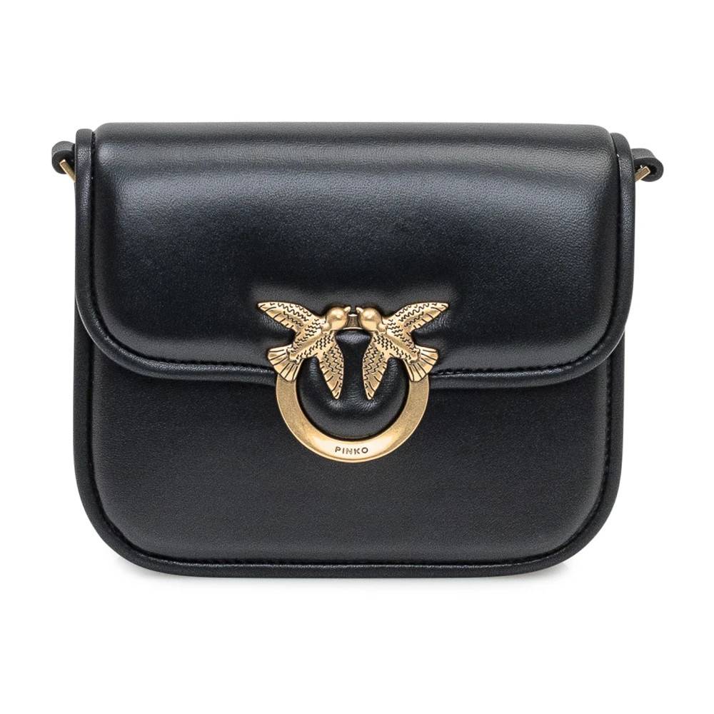 PINKO Love Box Bag Mini - Tasker - Dame - Sort - ONE SIZE - Bomuld